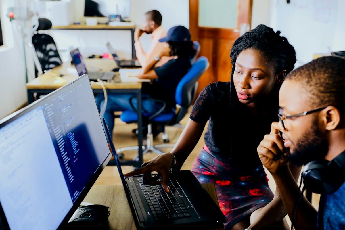 Students in a workshop